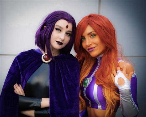 raven and starfire costume|Starfire Raven Cosplay